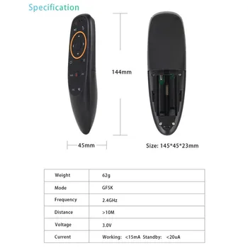 SL-G10 2.4 G Wireless de Voce de Control de la Distanță Inteligent Air Mouse-ul ASCUNS pentru Android TV Box de Control de la Distanță Cu Giroscop