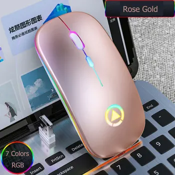 Fără fir Colorat cu iluminare din spate Reîncărcabilă Mouse de Calculator Mosue Tăcut, Mut Accesorii pentru Casa /Birou / Jocuri