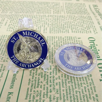10buc/lot NE falg St. Michael arhanghel ofițer de Aplicare a legii și de Poliție Ofițer de bronz de suveniruri provocare monede collectiable