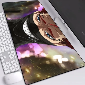 Trifoi negru Mouse-pad-uri Anime de Mari Dimensiuni de 3mm Grosime Pad Anti-alunecare de Cauciuc Desktop Tampoane cu Marginile Cusute Transport Gratuit Masa Mat
