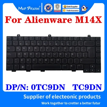 Nou, Original, marea BRITANIE Tastatura Pentru Dell Alienware M14X Laptop UK tastatura Iluminata DP/N: 0TC9DN TC9DN PK130G81A13