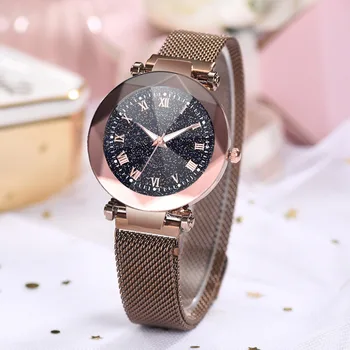 Relojes para mujer Sky Star Geometrice Doamnelor Ceas Magnet Trupa Brand de Lux Ceasuri Femei din Oțel Inoxidabil Ceas de mână Ceas