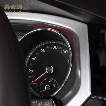 Pentru volkswagen tiguan dashbard panel Non ecran LCD de styling auto tapiterie rama panoului protector fibra de carbon acoperire 2019