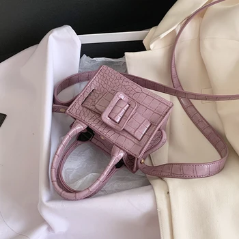 Model de piatra Mini Tote sac de Vară 2020 Nou de Înaltă calitate din Piele PU pentru Femei Designer de Geantă de mână de Călătorie Umăr Geanta Messenger