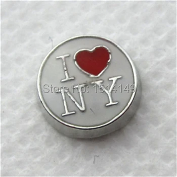 Fierbinte de vânzare iubesc New York-ul charms plutitoare pentru plutitoare medalion