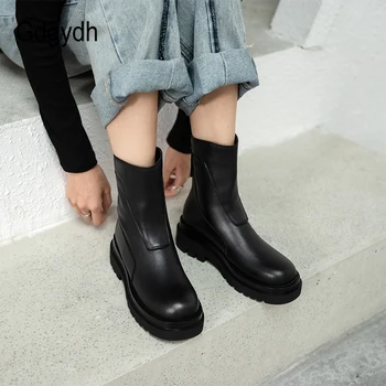 Gdgydh Bloc Toc Glezna Cizme Pentru Femei Cu Toc Pantofi De Lucru Confortabil 2021 Noi Cizme De Toamna Pentru Cumpărături Spate Cu Fermoar De Dimensiuni Mari