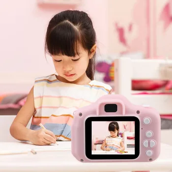 Reîncărcabilă copii Copii Mini aparat de Fotografiat Digital 2.0 Inch Ecran HD Camera Video jucarii Recorder Temporizat de Fotografiere Cadou de Ziua de nastere
