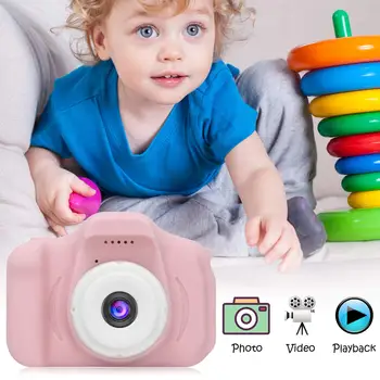 Reîncărcabilă copii Copii Mini aparat de Fotografiat Digital 2.0 Inch Ecran HD Camera Video jucarii Recorder Temporizat de Fotografiere Cadou de Ziua de nastere