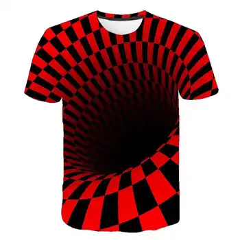 2020 Copii de Trei-dimensional T-shirt pentru Baieti Vortex Tricou poliester Topuri Copii T-shirt pentru Copii tricou Baiat