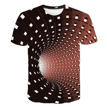 2020 Copii de Trei-dimensional T-shirt pentru Baieti Vortex Tricou poliester Topuri Copii T-shirt pentru Copii tricou Baiat