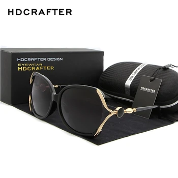 HDCRAFTER Brand de Lux ochelari de Soare Polarizat Femei Designer de Ochi de Pisica Ochelari de Soare pentru Femei oculos de sol cu Cutie de Original