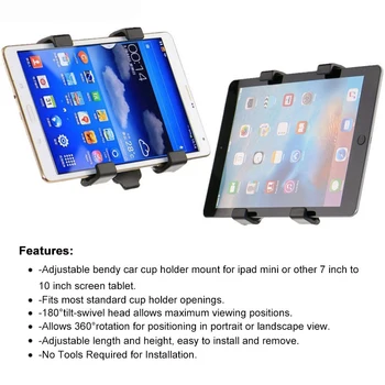 Pentru suport ipad pentru Lenovo tab 3/4 10 8 Plus x103F ceea ce soporte Universal 7-11 inch Auto Tableta Suport Auto CD Auto Mount Titularului Stand