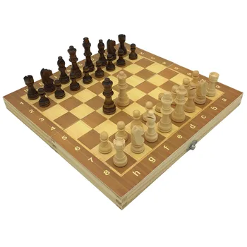 Set de Sah din lemn Ori de Șah Cu Magnetice Tabla de Sah de Dimensiuni 29cm x 29cm Copii Cadou de Crăciun Turneu de Șah, Tabla de Joc
