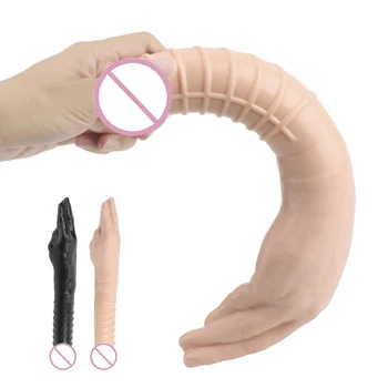 VATINE două Capete Vibrator pentru Femei Jucării Sexuale Realiste Mare Penis Artificial Carnea Degetele Vibratoare Sex Produs Anal Plug Adult