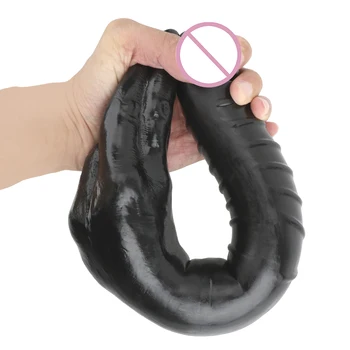 VATINE două Capete Vibrator pentru Femei Jucării Sexuale Realiste Mare Penis Artificial Carnea Degetele Vibratoare Sex Produs Anal Plug Adult