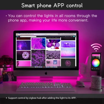 GLEDOPTO RGB+CCT benzi cu led-uri controler ZIGBEE controler inteligent app de control de muncă Compatibil cu Zigbee 3.0 Amazon Echo plus