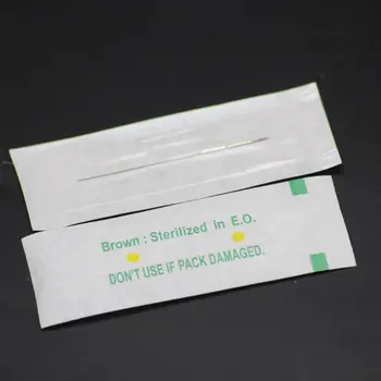 500pcs Sterilizate 3RL 0.35x50mm tradiționale machiaj permanent ac pentru sprancene contur de Buze Mașină de Tatuaj