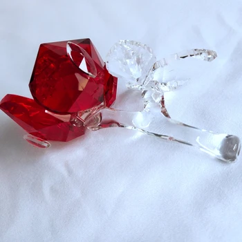 Trandafir Romantic Decor Textura de Cristal Rose pentru Cadouri de Valentine