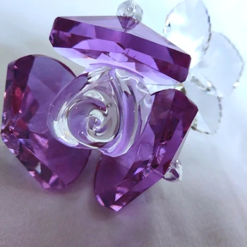 Trandafir Romantic Decor Textura de Cristal Rose pentru Cadouri de Valentine