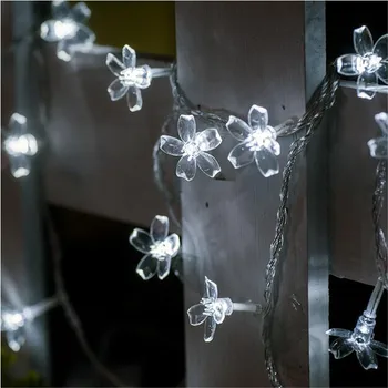 Noutatea cherry Blossom 4M 20 LED-uri de Flori Șir lumina Lumini de Basm Lampa LED 220V putere de Nunta petrecere Ghirlanda decor Pom