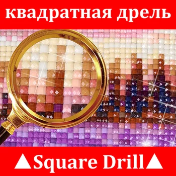 DIY Diamant Broderie Cusatura Cruce cu diamante pictura Mozaic Eagle River Gherghef Modele Rotund Stras decor Acasă KBL