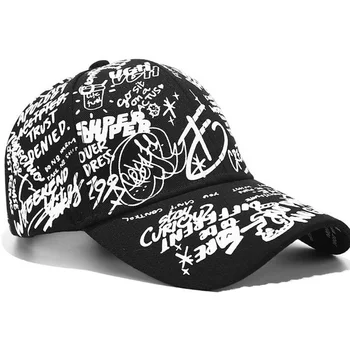 Vara Scrisoare de Imprimare Snapback hat Gorras Hombre Para Casquette Femme Hip Hop Pălării pentru Femei Negru Graffiti Șapcă de Baseball Femei Bărbați