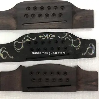 DIY 45 model de chitara acustica,Abanos/podul de lemn de trandafir pentru chitara acustica,abalone inlay pod,12 corzi D model ,livrare Gratuita