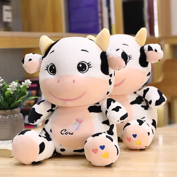 Noi Drăguț Kawaii Vacă De Pluș, Păpuși De Pluș Drăguț Mama&Copilul De Vaci Cu Lapte Jucarii De Plus Moale De Somn Perna Creativitatea Desene Animate Cadou De Ziua De Nastere
