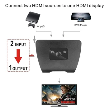 Bi-Direcție 4K compatibil HDMI Splitter Comutator 1x2/2x1 Adaptor compatibil HDMI Switcher 2 in 1 pentru PS4 Xiaomi Mi Box