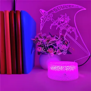 App de Control Anime Soul Eater Maka 3D Lumina de Noapte LED-uri cu Senzor Tactil Lampă Decorativă Ziua Festival de Vacanță Cadou Copil de Premii la Evenimentul
