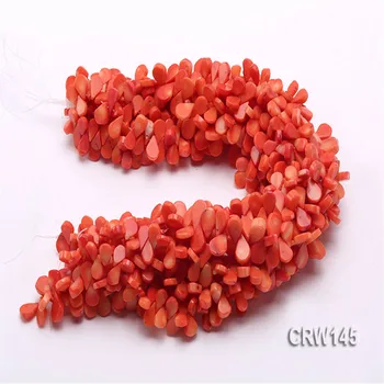 JYX en-Gros de 12*18mm Semințe în formă de Portocaliu Coral Margele Vrac Șir 15inches se Potrivesc DIY elegant colier coral