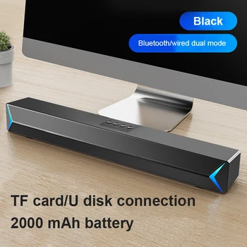 Cele mai noi Sound Bar AUX USB cu fir Și fără Fir Bluetooth Home Theater Radio FM Surround Soundbar Pentru PC Difuzor TV Pentru Calculator