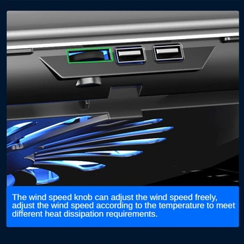 Jocuri PC Laptop Stand Cooler Dual USB Laptop de Răcire Reglabile Suport Stand Notebook Cu Ventilator Pentru Macbook Pro Notebook Holder