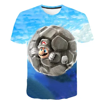 Desene animate clasice Mario Sonic Sport 3D T-shirt Nou stil Harajuku Joc Mario Bros Haine pentru Copii Mario Baieti Haine de Strada T-shirt