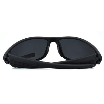 Glitztxunk 2018 Noi Polarizat ochelari de Soare Barbati Anti-UV Vânt în aer liber Ochelari de Soare la Modă Negru Rășină de Lentile de Ochelari de Moda 1BUC