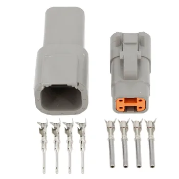 DTM 4 Pin Auto conector rezistent la apa plug Teaca cu terminal DTM04-4P/DTM06-4S