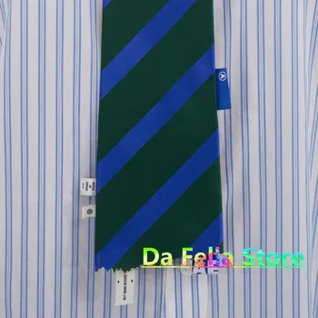 2020 Adererror Legături Bărbați Femei ADER EROARE de Mătase Diagonal Gât Cravată AE Logo-ul Albastru Etichetă de 1:1 de Înaltă Calitate Stil de Moda coreeană