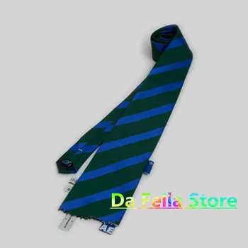 2020 Adererror Legături Bărbați Femei ADER EROARE de Mătase Diagonal Gât Cravată AE Logo-ul Albastru Etichetă de 1:1 de Înaltă Calitate Stil de Moda coreeană