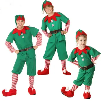 Crăciun Costume Cosplay pentru Copii Fete Elf Grinch Rochie de Anul Nou Crăciun Partidul Verde Moș crăciun Performanță Haine cu Pălărie