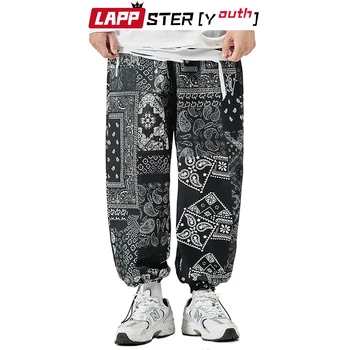 LAPPSTER-Tineret Bărbați Harajuku Epocă Pantaloni Harem 2020 Salopete Mens Completă de Imprimare coreean Joggesr de sex Masculin Streetwear Hip Hop pantaloni de Trening