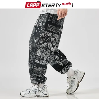 LAPPSTER-Tineret Bărbați Harajuku Epocă Pantaloni Harem 2020 Salopete Mens Completă de Imprimare coreean Joggesr de sex Masculin Streetwear Hip Hop pantaloni de Trening