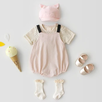 Copil Copil Nou-Născut Romper Summer Infant Fată Băiat Salopeta Îmbrăcăminte Stil Nou Bumbac Îmbrăcăminte Copil Copil Minunat Tinutele