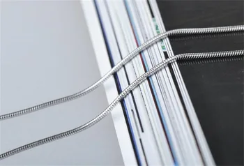 Manual Timp de 16 24inch Autentice Solid 925 Sterline de Argint Coliere Coliere 2mm Lanțuri de Șarpe Colier pentru Femei barbati Cadou