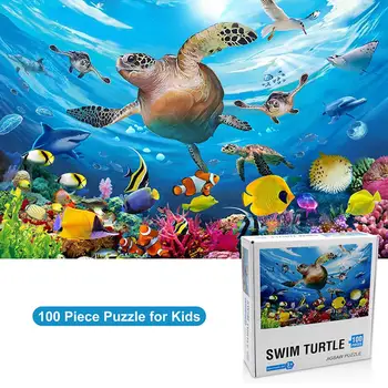100 Buc Puzzle-Uri Pentru Copii Puzzle Jucării Puzzle Underwater World Jucărie Jucarii Cadou Pentru Copii