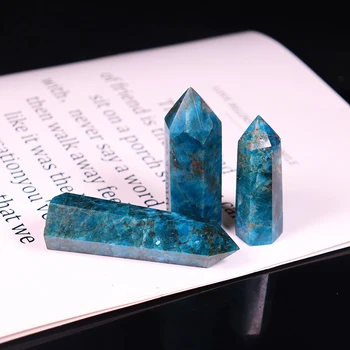 Naturale cristal piatra apatit de Cristal bagheta Piatră de Vindecare Prisme Hexagonale Obelisc Bagheta Tratament Piatra DIY Cadou