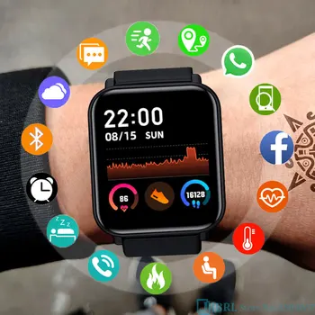 Full Touch Smart Watch Femei Bărbați Smartwatch Electronice Inteligente Ceas Pentru Android IOS Fitness Tracker Sport Bluetooth Smart-ceas