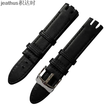 Jeathus watchband de înlocuire pentru swatch YTS402 409 713 YTB400 20mm curea din piele 20mm pin catarama bratara ceas autentic band