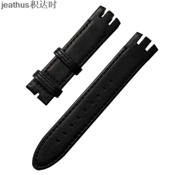 Jeathus watchband de înlocuire pentru swatch YTS402 409 713 YTB400 20mm curea din piele 20mm pin catarama bratara ceas autentic band