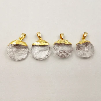 WT-P1230 en-Gros de bijuterii de moda Co Co piulița de cristal pandantiv de fructe de Înaltă calitate de cristal de cuarț cu aur argintat femei cadou