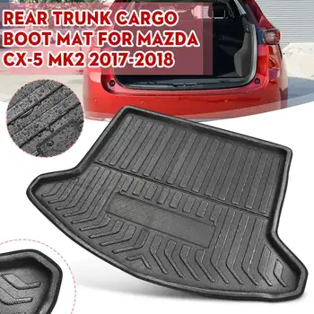Cizme de Linie de Mărfuri Portbagajul din Spate Mat Linie Covor Podea Depozitare Marfă Tava pentru Mazda CX-5 CX5 MK2 2017 2018 Kick Pad Noroi Non-alunecare